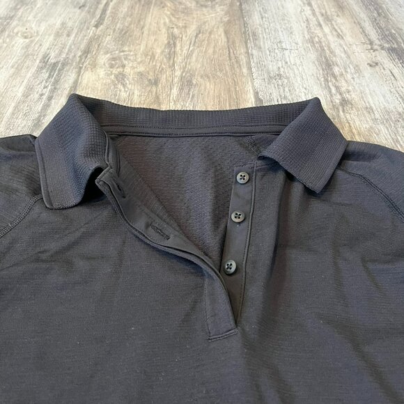 Lululemon Swiftly Tech Short-Sleeve Polo Shirt, Black, Size 10 - Picture 4 of 12